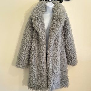 Open Front Teddy Coat by Wild Fable